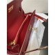 Hermes Kelly Classique To Go wallet Epsom calfskin Red Gold-Metal WAX High