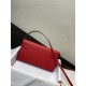 Hermes Kelly Classique To Go wallet Epsom calfskin Red Silver-Metal WAX High