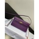 Hermes Kelly Classique To Go wallet Epsom calfskin Purple Gold-Metal WAX High