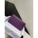 Hermes Kelly Classique To Go wallet Epsom calfskin Purple Silver-Metal WAX High