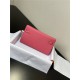 Hermes Kelly Classique To Go wallet Epsom calfskin Rose Pink Silver-Metal WAX High