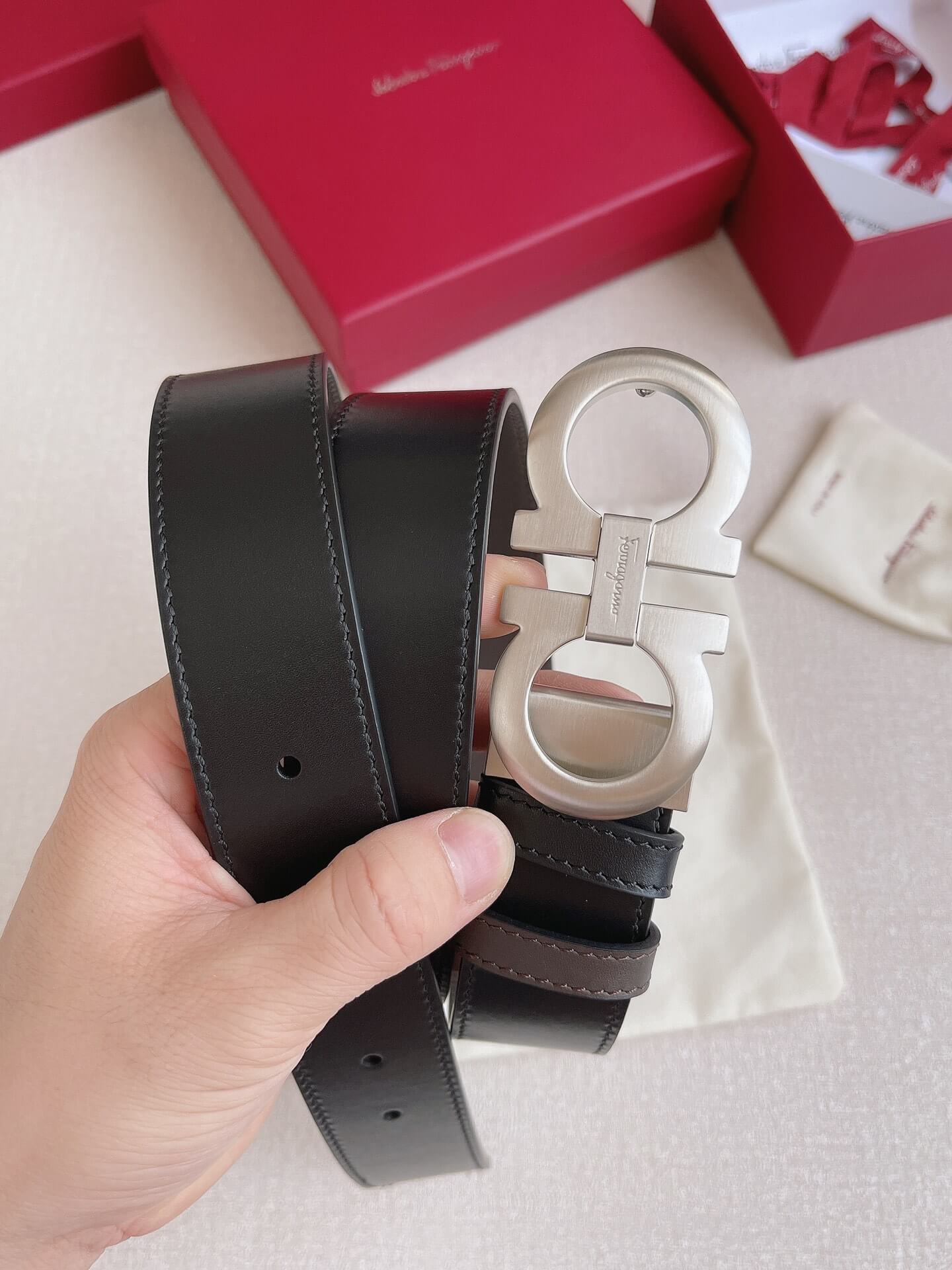 Ferragamo BELT Gancini 35MM High