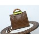 Gucci Diana small tote bag Crocodile 660195 Brown High