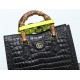 Gucci Diana small tote bag Crocodile 660195 Black High