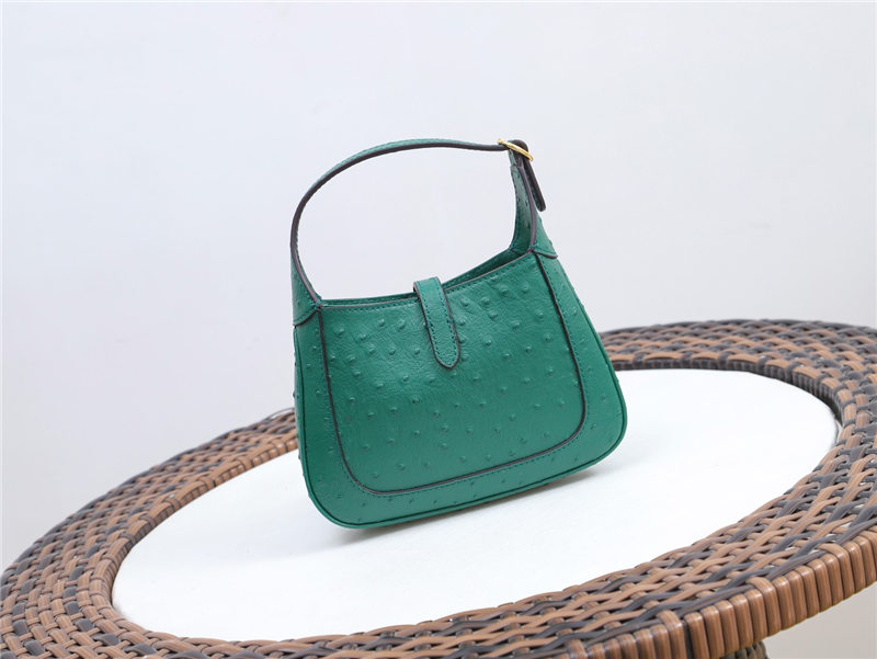 Jackie 1961 mini bag Ostrich 637091 Green high