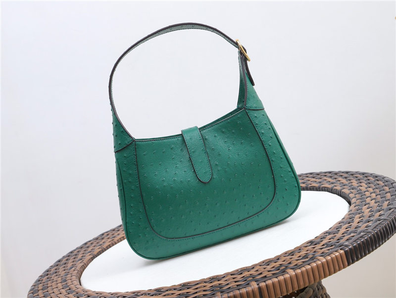 Jackie 1961 small bag Ostrich 636709 Green high