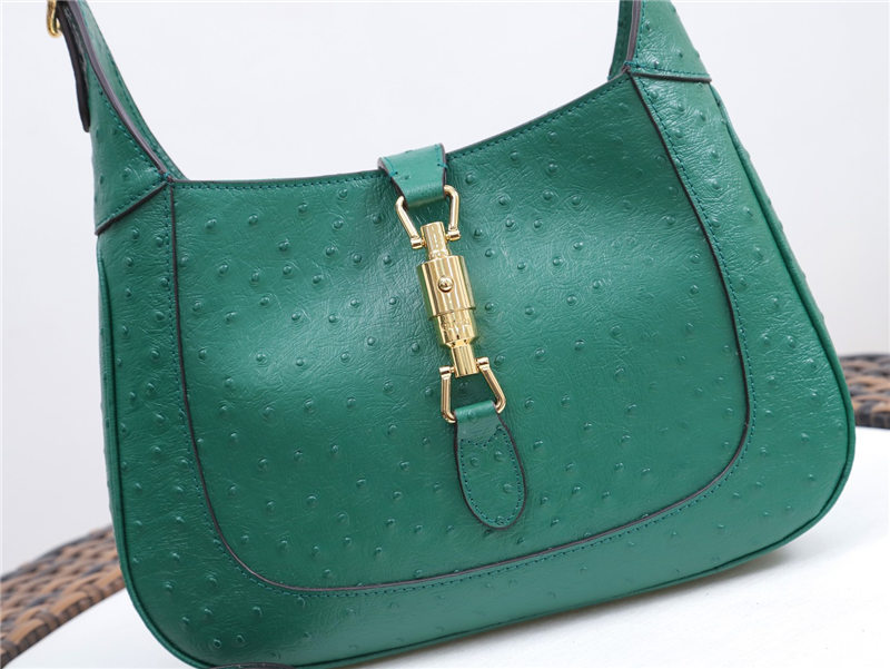 Jackie 1961 small bag Ostrich 636709 Green high