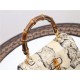 Gucci Bamboo 1947 small top handle bag python 675797 Beige High