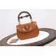 Gucci Bamboo 1947 small top handle bag Crocodile 675797 Brown High