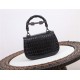 Gucci Bamboo 1947 small top handle bag Crocodile 675797 Black High