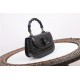 Gucci Bamboo 1947 mini top handle bag Crocodile 686864 Black High