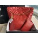 Chanel 22 LARGE HANDBAG Shiny Calfskin & Gold-Tone Metal AS3262 Red High