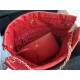 Chanel 22 SMALL HANDBAG Shiny Calfskin & Gold-Tone Metal AS3260 Red High