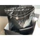 Chanel 22 LARGE HANDBAG Shiny Calfskin & Silver-Tone Metal AS3262 Black High