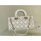 LADY D-JOY BAG MEDIUM Cannage Lambskin with Bead Embroidery High