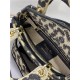 MINI LADY D-LITE BAG Mizza Embroidery Beige High