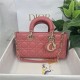 LADY D-JOY BAG MEDIUM Cannage Lambskin Pink High