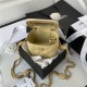 SMALL VANITY WITH CHAIN AP2931 Lambskin & Gold-Tone Metal Yellow A