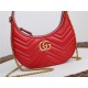 GG Marmont half-moon-shaped mini bag Red 699514 High