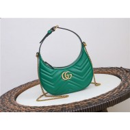 GG Marmont half-moon-shaped mini bag Green 699514 High