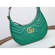 GG Marmont half-moon-shaped mini bag Green 699514 High