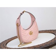 GG Marmont half-moon-shaped mini bag Pink 699514 High