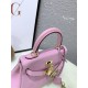 Hermes Kelly Mini Retourne Bag Clemence Leather Pink High