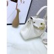 Hermes Kelly Mini Retourne Bag Clemence Leather Cream White High