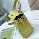 Hermes Kelly Mini Retourne Bag Clemence Leather Mustard High