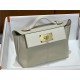 Hermes 2424 Mini Bag EVE Leather WAX White High