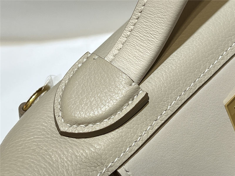 Hermes 2424 Mini Bag EVE Leather WAX White High