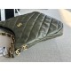 LARGE HOBO HANDBAG AS3631 Lambskin & Gold-Tone Metal Green High