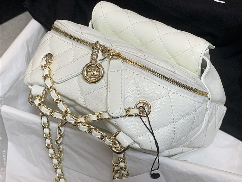 Chanel Backpack Calfskin Gold-Tone Metal A0004 High