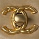 Chanel MINI FLAP BAG WITH TOP HANDLE AS4035 Tweed Gold-Tone Metal Beige A