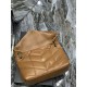 LOULOU PUFFER MEDIUM BAG IN QUILTED LAMBSKIN Gold-Tone Caramel High