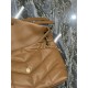 LOULOU PUFFER MEDIUM BAG IN QUILTED LAMBSKIN Gold-Tone Caramel High