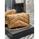 LOULOU PUFFER MEDIUM BAG IN QUILTED LAMBSKIN Gold-Tone Caramel High