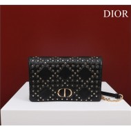 MEDIUM Dior CARO BAG Lucky Star Cannage Lambskin Black High