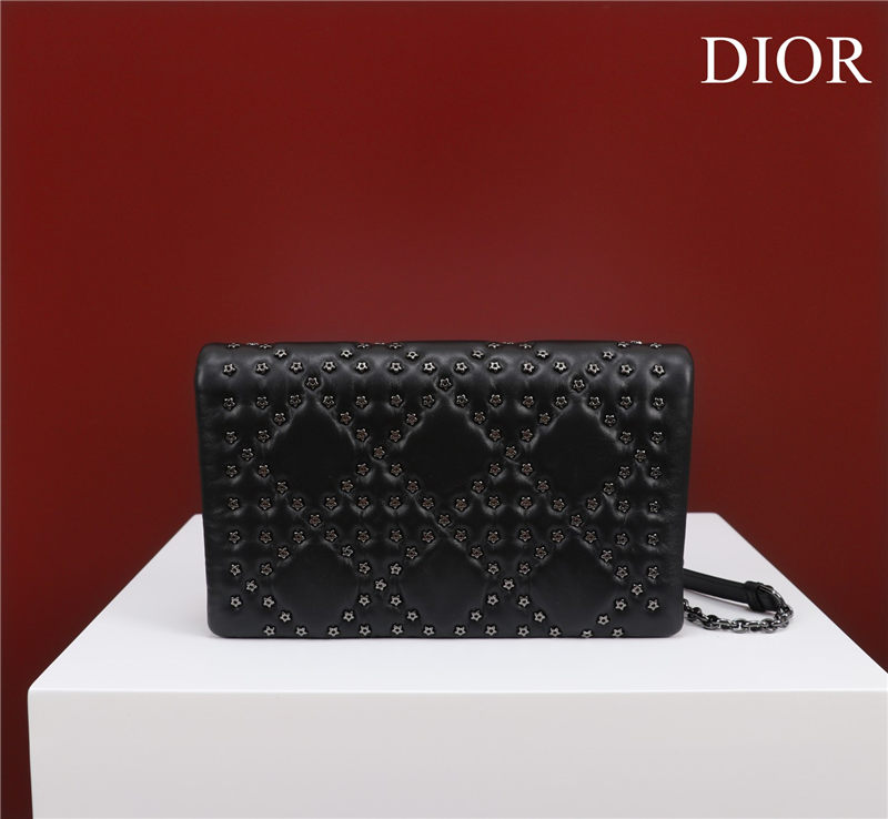 MEDIUM Dior CARO BAG Lucky Star Cannage Lambskin Black High