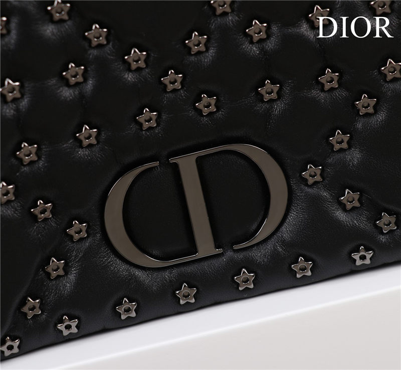 MEDIUM Dior CARO BAG Lucky Star Cannage Lambskin Black High