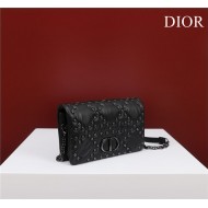 SMALL Dior CARO BAG Lucky Star Cannage Lambskin Black High