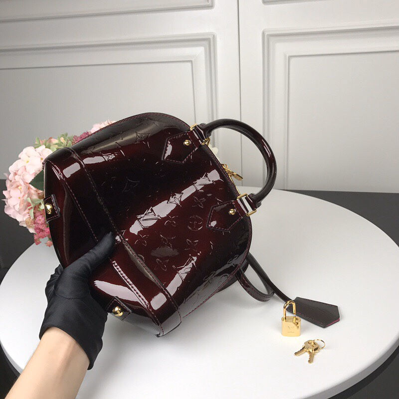 Louis Vuitton Alma BB Bag M91606 Burgundy High