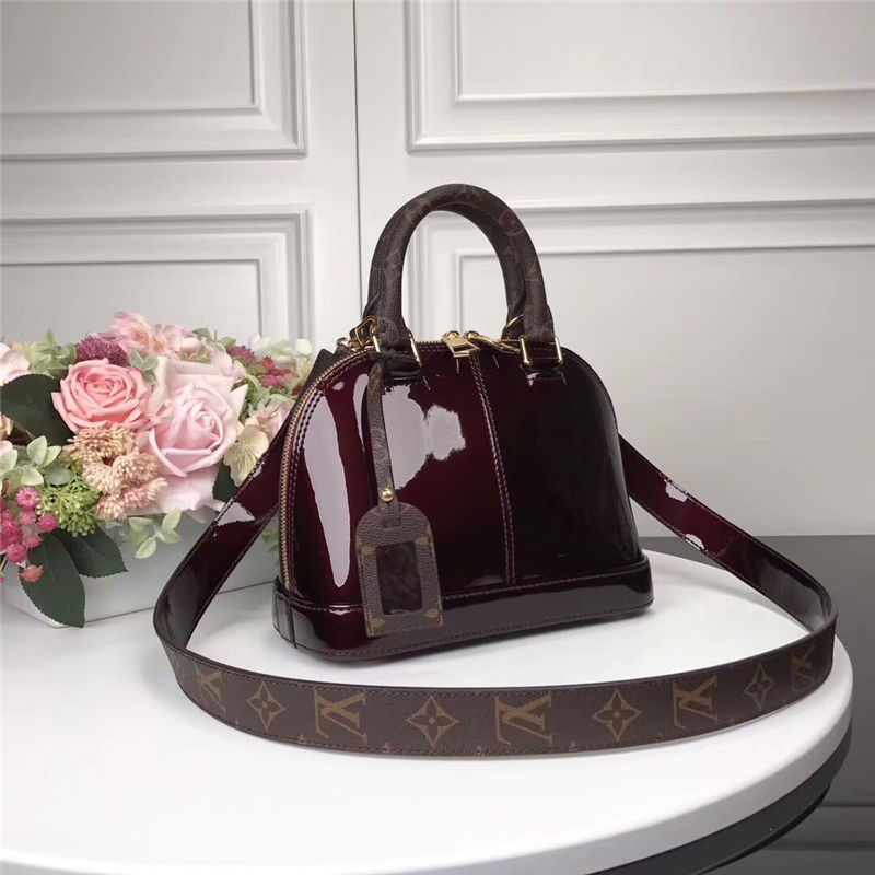 Louis Vuitton Alma BB Bag M54785 Burgundy High