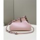 Fendi First Small Leather Bag with exotic details Pink High