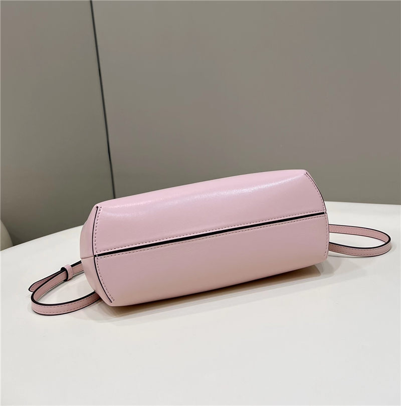 Fendi First Small Leather Bag with exotic details Pink High