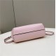 Fendi First Small Leather Bag with exotic details Pink High