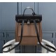 Hermes Herbag Backpack Canvas and Leather High