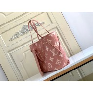 Louis Vuitton NEVERFULL MM Monogram Empreinte Pink M46329 High