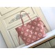 Louis Vuitton NEVERFULL MM Monogram Empreinte Pink M46329 High