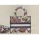 MEDIUM LADY D-LITE BAG Dior Jardin Botanique Embroidery High